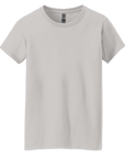 Gildan G500L Ladies' Heavy Cotton T-Shirt with a feminine semi-fitted shape, soft cotton fabric, and side seams. Designed for DTG or DTF custom printing in ministry or boutique collections.