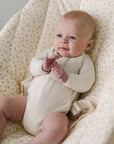 Cotton Front flap Onesie | Natural