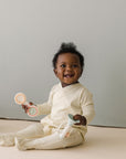 Cotton Footed Kimono | Buttercream