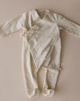 Cotton Footed Kimono | Stripe