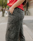 Teagan Mineral Wash Wide Leg Pants