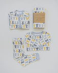 Dusty Blue Peep Bamboo Zipper