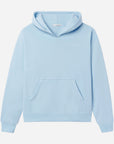 Light blue hoodie on a light gray background