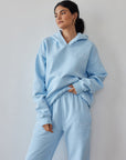 The Basics Dream Blue Hoodie | Relaxed Premium Fleece Hoodie