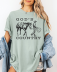 God’s Country Horse Tee – Women’s Christian Western T-Shirt