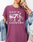 God’s Country Horse Tee – Women’s Christian Western T-Shirt
