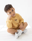 Better Days Butterfly New Wheat Kids’ Crewneck Sweatshirt
