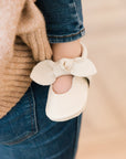 Birch Knotted Bow Baby Shoe