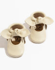 Birch Knotted Bow Baby Shoe