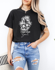 It Is Well With My Soul – Women’s Christian Floral Cross T-Shirt