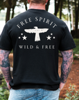 Free Spirit – Wild and Free Eagle Tee for Men | Graphic Shirt