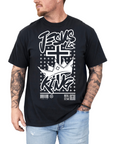 Jesus Is King – Men’s Christian T-Shirt with Crown & Cross