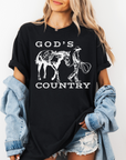 God’s Country Horse Tee – Women’s Christian Western T-Shirt