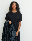 PATTERNED FAUX FUR THROW BLANKETS