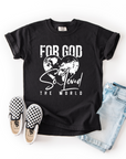 For God So Loved the World – Youth Christian T-Shirt with Scripture Design (John 3:16)
