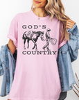 God’s Country Horse Tee – Women’s Christian Western T-Shirt