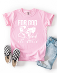 For God So Loved the World – Youth Christian T-Shirt with Scripture Design (John 3:16)