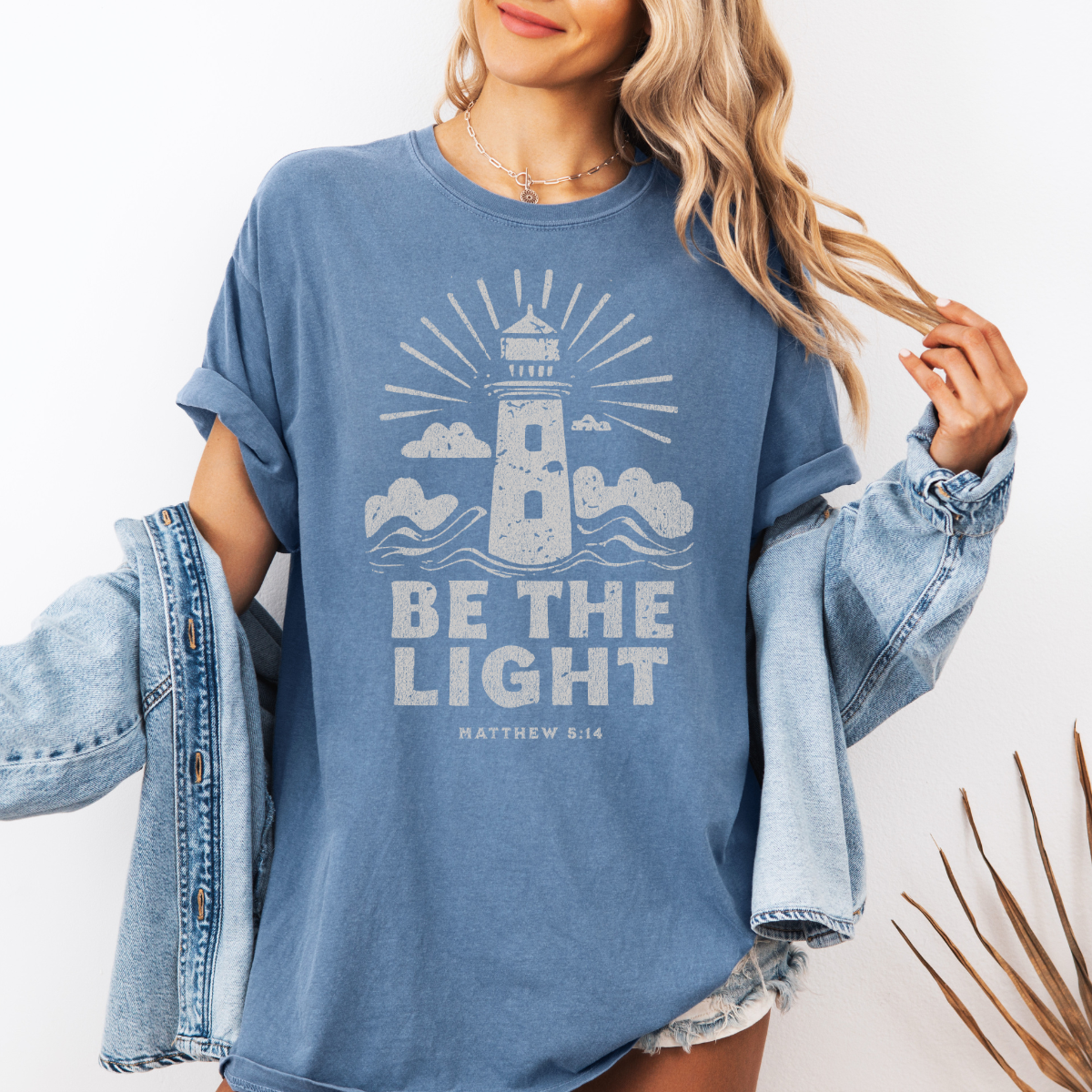 Be the Light – Matthew 5:14 Women’s Christian T-Shirt