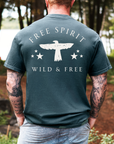 Free Spirit – Wild and Free Eagle Tee for Men | Graphic Shirt