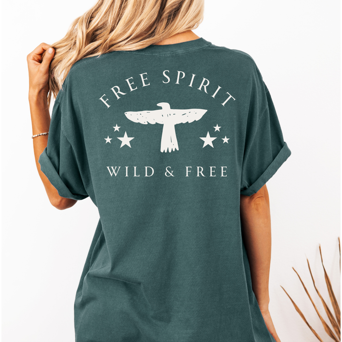 Free Spirit – Wild and Free Eagle Tee for Women | Graphic Shirt