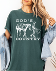 God’s Country Horse Tee – Women’s Christian Western T-Shirt