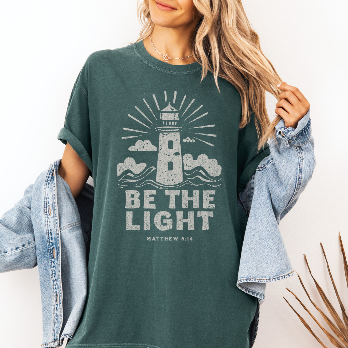 Be the Light – Matthew 5:14 Women’s Christian T-Shirt