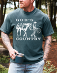 God’s Country Horse Tee – Men’s Christian Western T-Shirt