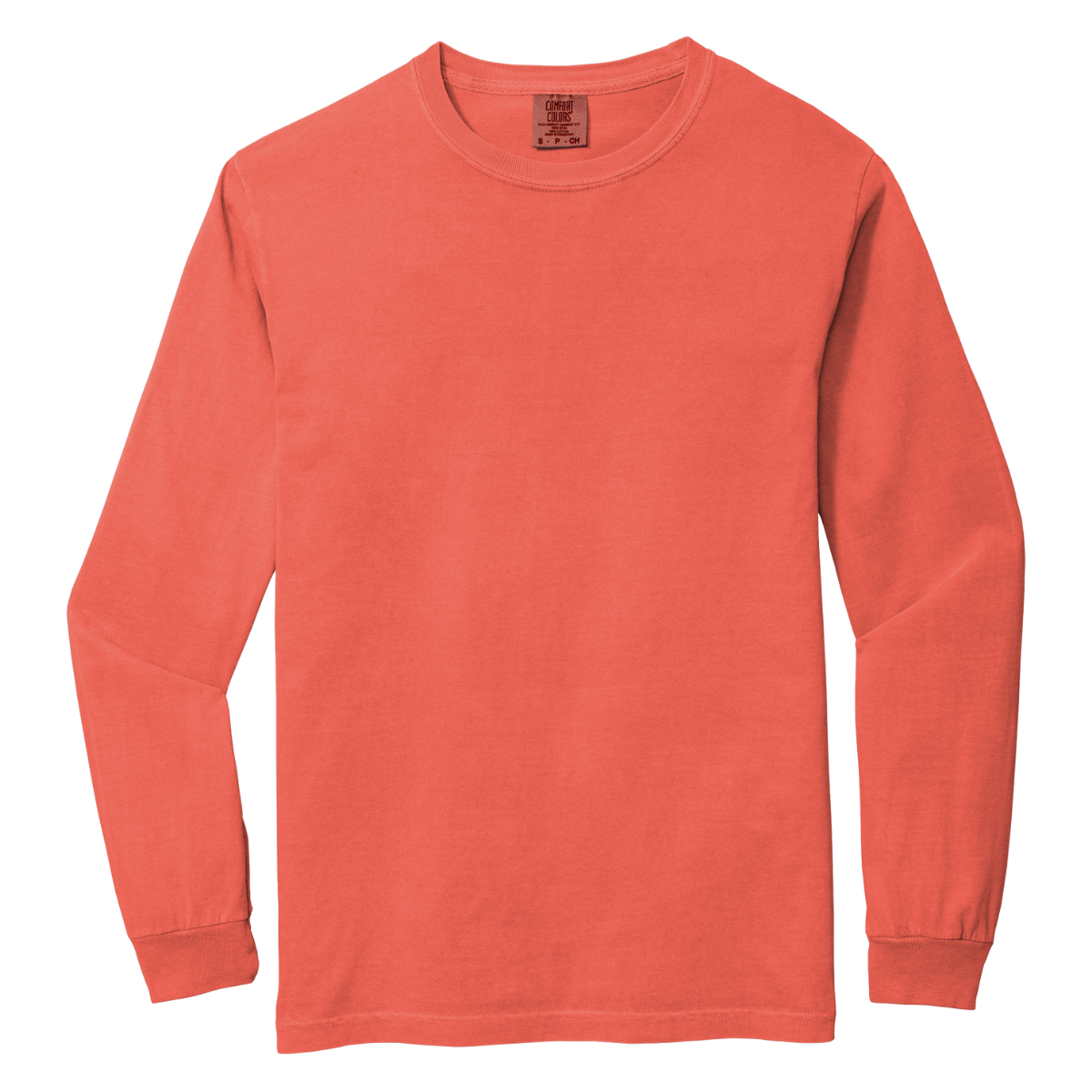 C6014 Comfort Colors Heavyweight Long-Sleeve T-Shirt – Garment-Dyed Custom Print Tee