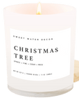 Christmas Tree Soy Candle - White Jar - 11 oz