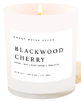 Blackwood Cherry Soy Candle - White Jar - 11 oz
