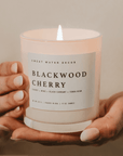 Blackwood Cherry Soy Candle - White Jar - 11 oz