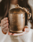 Holiday Soy Candle - Antique Gold Bell Jar - 13.5 oz