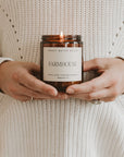 Farmhouse Soy Candle - Amber Jar - 9 oz