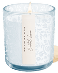 Coastal Lemon Soy Candle - Blue Tinted Glass Jar - 12 oz