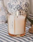 Coastal Lemon Soy Candle - Tinted Glass Jar - 12 oz