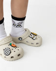 Rad Bunny with Pink Bunny Foot Crew Socks