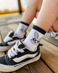 Rad Bunny with Pink Bunny Foot Crew Socks