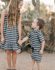 Stripe Linen Cotton Shorts