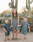 Stripe Linen Cotton Shorts