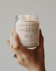 Wedding Day Soy Candle - Clear Jar - 9 oz (Spa Day)