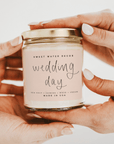 Wedding Day Soy Candle - Clear Jar - 9 oz (Spa Day)