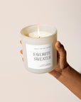 Favorite Sweater Soy Candle - Tan Matte Jar - 15 oz (Cashmere and Vanilla)