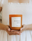 Pumpkin Spice Soy Candle - Orange Matte Jar - 15 oz