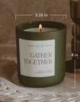 Merry and Bright Soy Candle - Olive Matte Jar - 15 oz