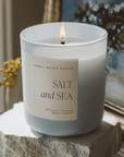 Salt and Sea Soy Candle - Blue Matte Jar - 15 oz