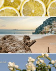 Coastal Lemon Soy Candle - Tinted Glass Jar - 12 oz