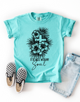It Is Well With My Soul – Youth Christian Floral Cross T-Shirt