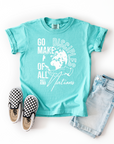 Go Make Disciples of All Nations – Youth Christian T-Shirt (Matthew 28:19)
