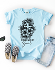 It Is Well With My Soul – Youth Christian Floral Cross T-Shirt