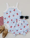 Shorts Set | Gingham Cherry
